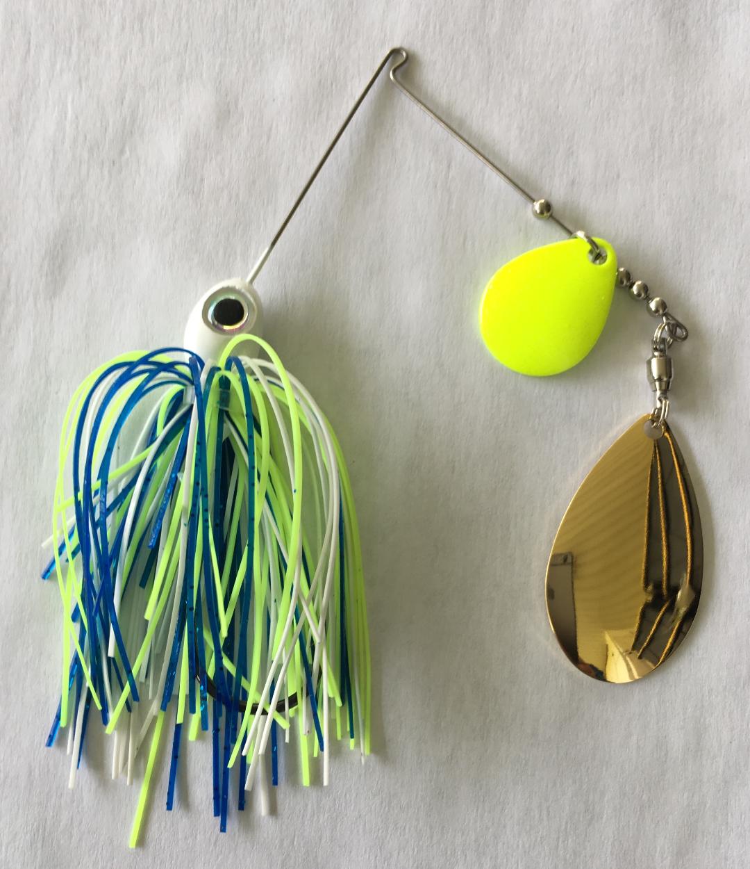 Vicious Spin Doctor - 3/8 oz Spinnerbait - Chartreuse & White